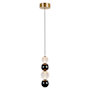 Alora Lighting Onyx 9" Wide Multi Light Pendant Natural Brass