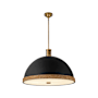 Alora Lighting Doral 3 Light 25" Wide Pendant Matte Black / Vintage Brass