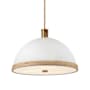 Alora Lighting Doral 3 Light 25" Wide Pendant Matte White / Vintage Brass