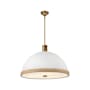 Alora Lighting Doral 3 Light 25" Wide Pendant Matte White / Vintage Brass