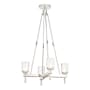 Alora Lighting Lucian 4 Light 22" Wide Crystal Chandelier Clear Crystal / Polished Nickel