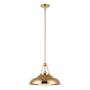 Alora Lighting Palmetto 15" Wide Pendant Polished Brass / Glossy Opal Glass