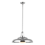 Alora Lighting Palmetto 20" Wide Pendant Polished Nickel / Glossy Opal Glass