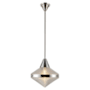 Alora Lighting Willard 14" Wide Pendant Polished Nickel / Clear Prismatic Glass
