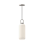 Alora Lighting Soji 5" Wide Mini Pendant with Frosted Glass Shade Brushed Nickel