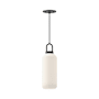 Alora Lighting Soji 5" Wide Mini Pendant with Frosted Glass Shade Matte Black