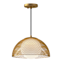 Alora Lighting Haven 13" Wide Pendant with Opal Glass Shade Gold