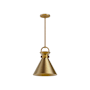 Alora Lighting Emerson 11" Wide Pendant Aged Gold