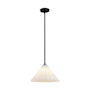 Alora Lighting Serena 14" Wide Pendant Matte Black / Opal Glass