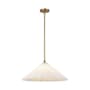 Alora Lighting Serena 21" Wide Pendant Aged Brass / Opal Glass