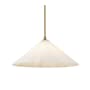 Alora Lighting Serena 21" Wide Pendant Aged Brass / Opal Glass