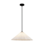 Alora Lighting Serena 21" Wide Pendant Matte Black / Opal Glass