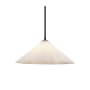 Alora Lighting Serena 21" Wide Pendant Matte Black / Opal Glass