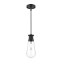 Alora Lighting Marcel 8" Wide Mini Pendant Matte Black