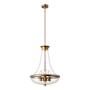 Alora Lighting Marcel 21" Wide Multi Light Pendant Aged Gold