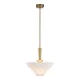 Alora Lighting Bridgette 16" Wide Pendant Brushed Gold / Folded White