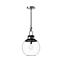 Alora Lighting Copperfield 12" Wide Pendant with Clear Glass Shade Chrome