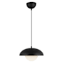 Alora Lighting Rubio 11" Wide Pendant with Opal Glass Shade Matte Black