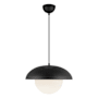 Alora Lighting Rubio 16" Wide Pendant with Opal Glass Shade Matte Black