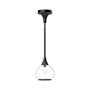 Alora Lighting Hazel 7" Wide Mini Pendant with Clear Glass Shade Matte Black