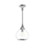 Alora Lighting Hazel 10" Wide Pendant with Clear Glass Shade Chrome