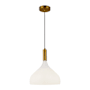 Alora Lighting Belleview 12" Wide Pendant Aged Brass / Opal Glass