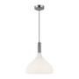 Alora Lighting Belleview 12" Wide Pendant Brushed Nickel / Opal Glass
