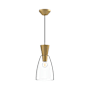 Alora Lighting Arlo 7" Wide Mini Pendant with Clear Glass Shade Brushed Gold