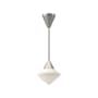 Alora Lighting Nora 8" Wide Mini Pendant with Opal Glass Shade Brushed Nickel