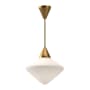 Alora Lighting Nora 14" Wide Pendant with Opal Glass Shade Aged Gold