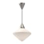 Alora Lighting Nora 14" Wide Pendant with Opal Glass Shade Brushed Nickel
