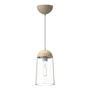 Alora Lighting Emil 6" Wide Mini Pendant White / White Oak
