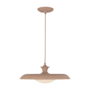 Alora Lighting Minori 16" Wide Pendant with Metal and Opal Glass Shades Peach