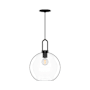 Alora Lighting Soji 10" Wide Mini Pendant with Clear Glass Shade Matte Black