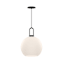 Alora Lighting Soji 10" Wide Mini Pendant with Frosted Glass Shade Matte Black