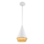 Alora Lighting Daphne 7" Wide Mini Pendant White / Brown Cotton Rope