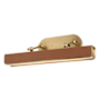 Alora Lighting Valise 20" Wide LED Picture Light Vintage Brass / Cognac