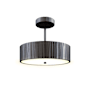 Alora Lighting Kensington 2 Light 12" Wide Semi-Flush Drum Ceiling Fixture Urban Bronze