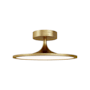 Alora Lighting Issa 8" Wide Semi-flush Ceiling Fixture Brushed Gold
