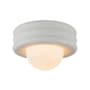 Alora Lighting Harvey 12" Wide Flush Mount Bowl Ceiling Fixture with Opal Glass Shade Antique White