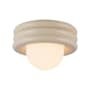 Alora Lighting Harvey 12" Wide Flush Mount Bowl Ceiling Fixture with Opal Glass Shade Pearl White
