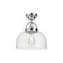 Alora Lighting Lancaster 12" Wide Semi-flush Ceiling Fixture Chrome