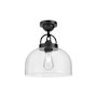 Alora Lighting Lancaster 12" Wide Semi-flush Ceiling Fixture Matte Black
