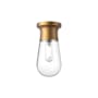 Alora Lighting Marcel 8" Wide Flush Mount Ceiling Fixture Aged Gold