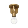 Alora Lighting Claire 8" Wide Semi-flush Ceiling Fixture Aged Gold