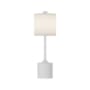 Alora Lighting Issa 11" Tall Buffet Table Lamp White / Ivory Linen