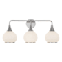 Alora Lighting Hazel 3 Light 27" Wide Bathroom Vanity Light with Opal Glass Shades Chrome