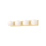Alora Lighting Willow 4 Light 31" Wide Vanity Strip with Opal Glass Shades Brushed Gold