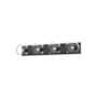 Alora Lighting Willow 4 Light 31" Wide Vanity Strip with Clear Glass Shades Matte Black