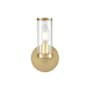 Alora Lighting Revolve 9" Tall Bathroom Sconce Natural Brass